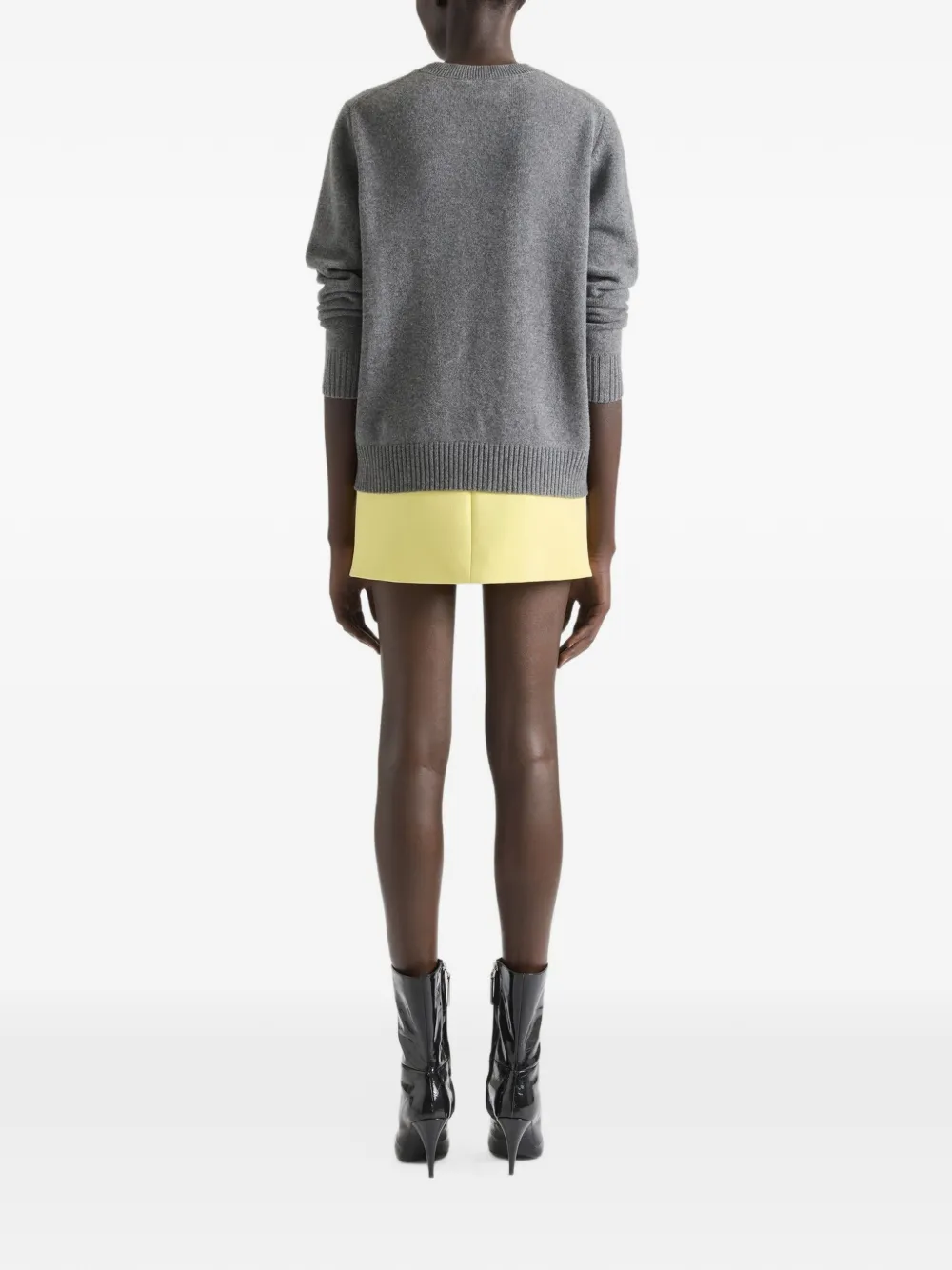 Givenchy Wollen mini-rok met ingesneden details Geel