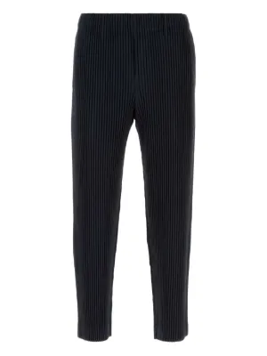 Homme Plissé Issey Miyake ストレートパンツ | ブルー | FARFETCH JP