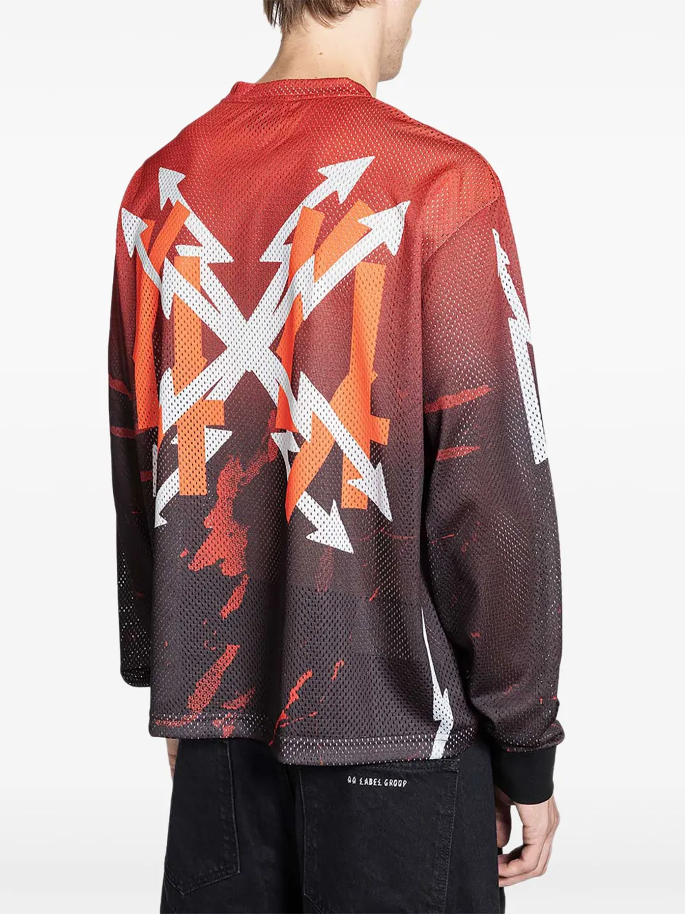 44 LABEL GROUP Voltage T-shirt met lange mouwen Rood