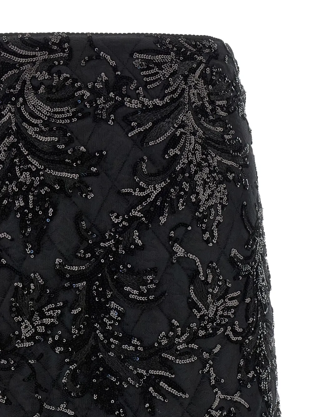 Le Twins Giulia Sequin-embellishment Midi Skirt In Black