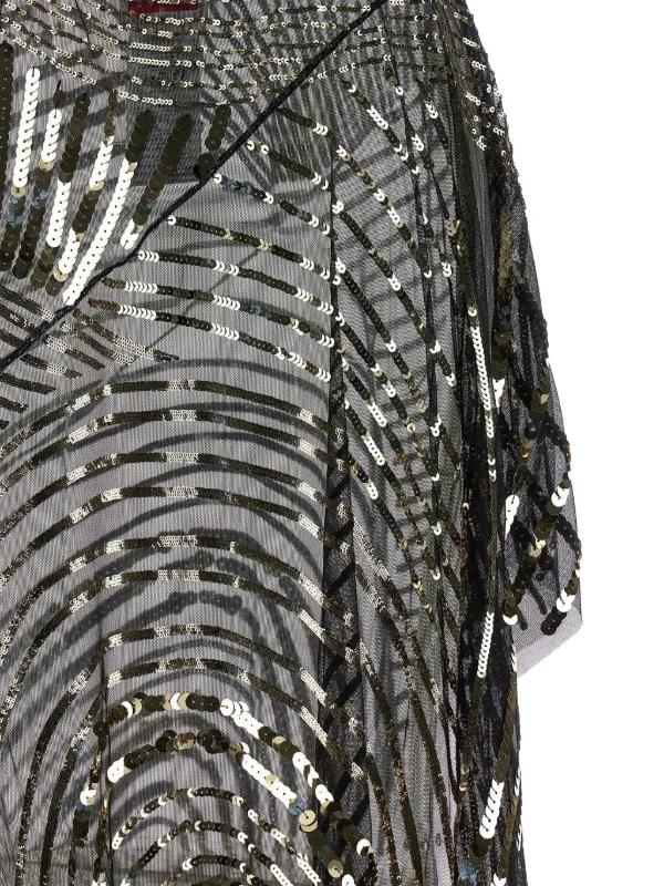 pucci sequin dress Emilio Pucci Gold Lightening Bolt Sequin Dress Size Small