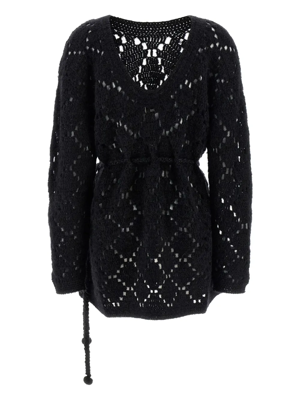 Isabel Marant Merida Boat-neck Mini Dress In Black