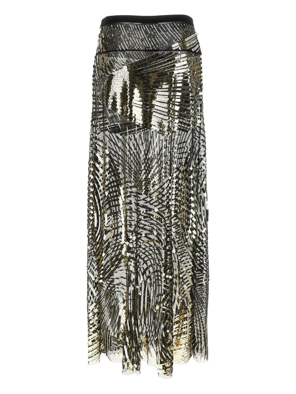 PUCCI sequin-embellishment maxi skirt - Goud