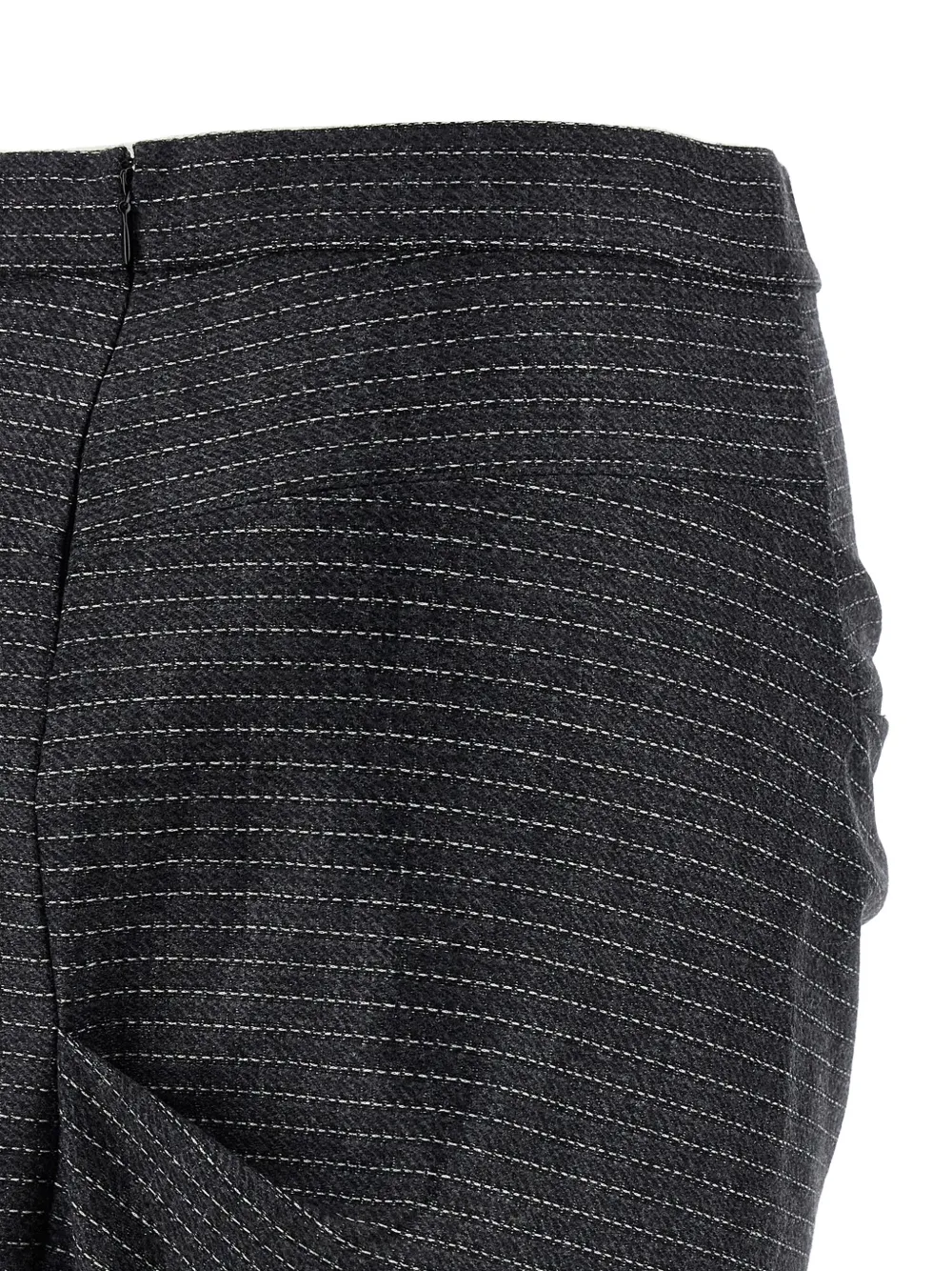 Isabel Marant Asymmetric Wrap Skirt Belted Detail In Blue