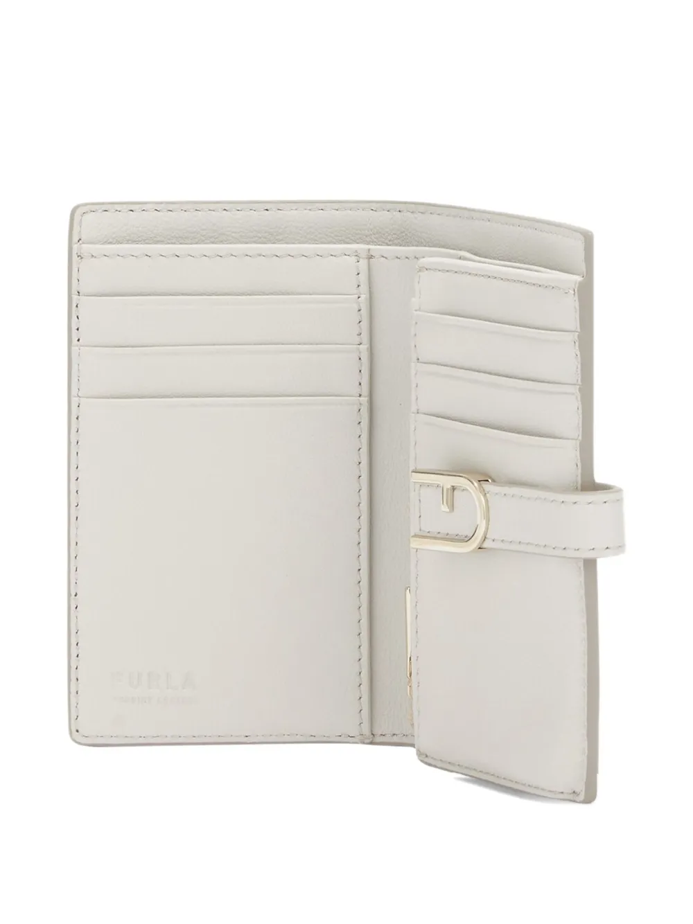 Furla Flow Compact Wallet M In White