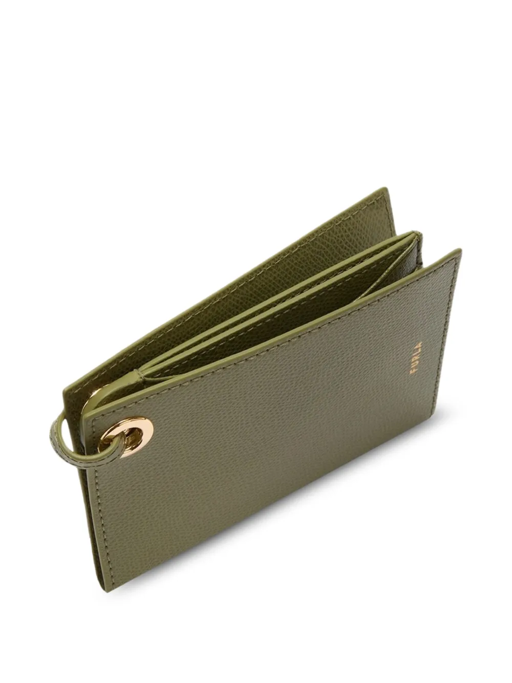 Furla Laura kleine leren pasjeshouder Groen