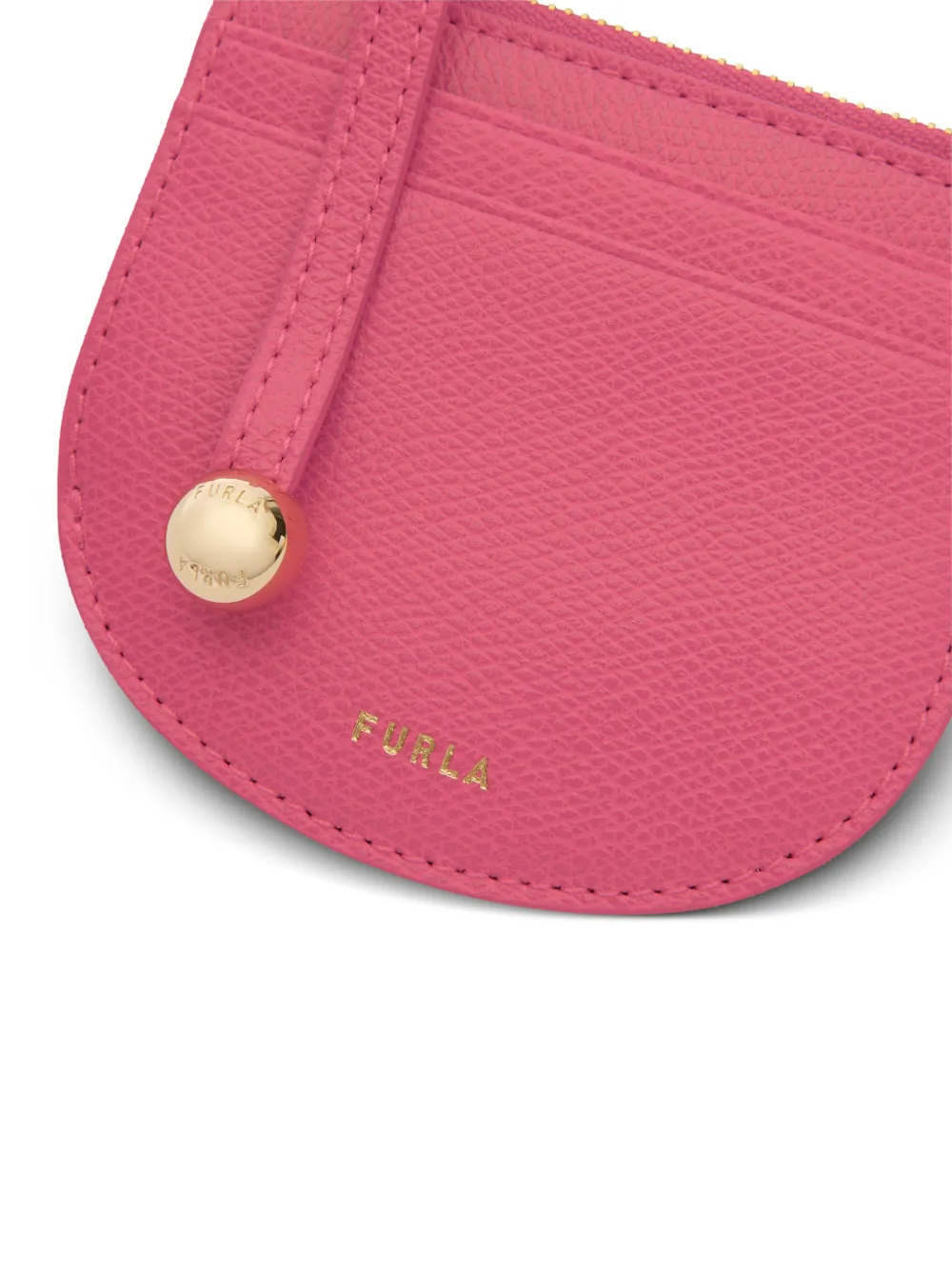 Furla Laura pasjeshouder met logoprint Roze