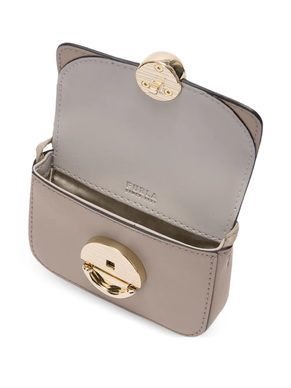  Furla Round Hardware Coin Wallet - Neutrals 