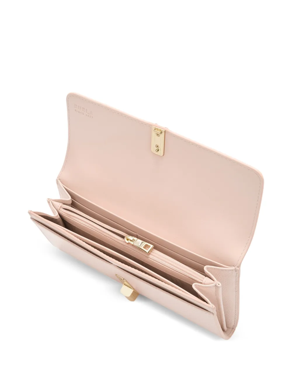 Furla XL Iride portemonnee met textuur Roze