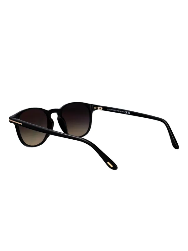 TOM FORD ラウンド型サングラス ブラック TOM FORD Eyewear Holt ラウンドフレーム サングラス | ブラック