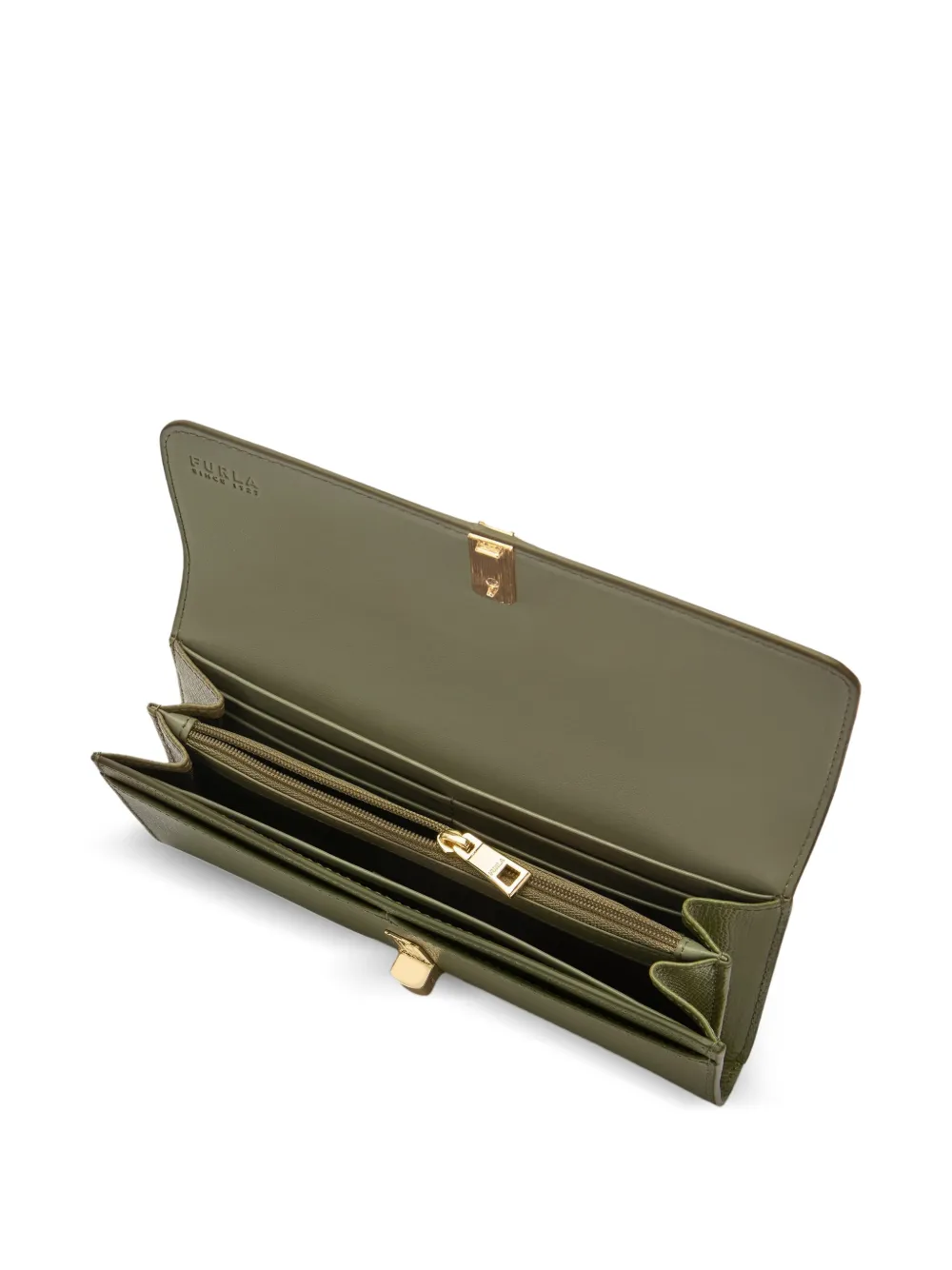  Furla Extra Large Iride Continental Wallet - Green 
