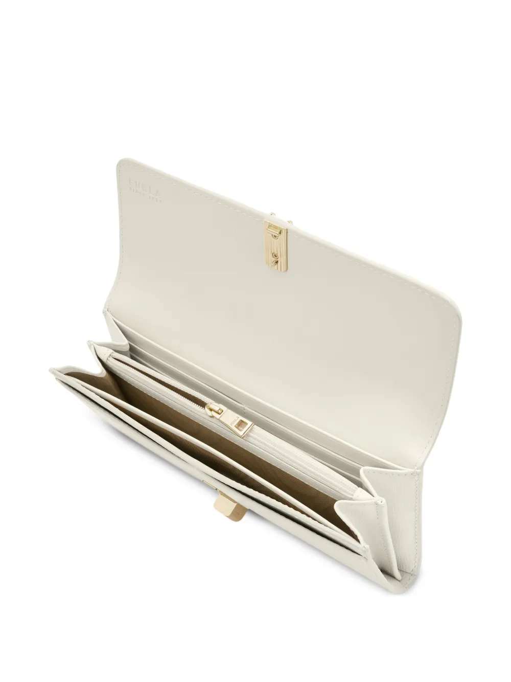  Furla Iride Textured Wallet - Neutrals 