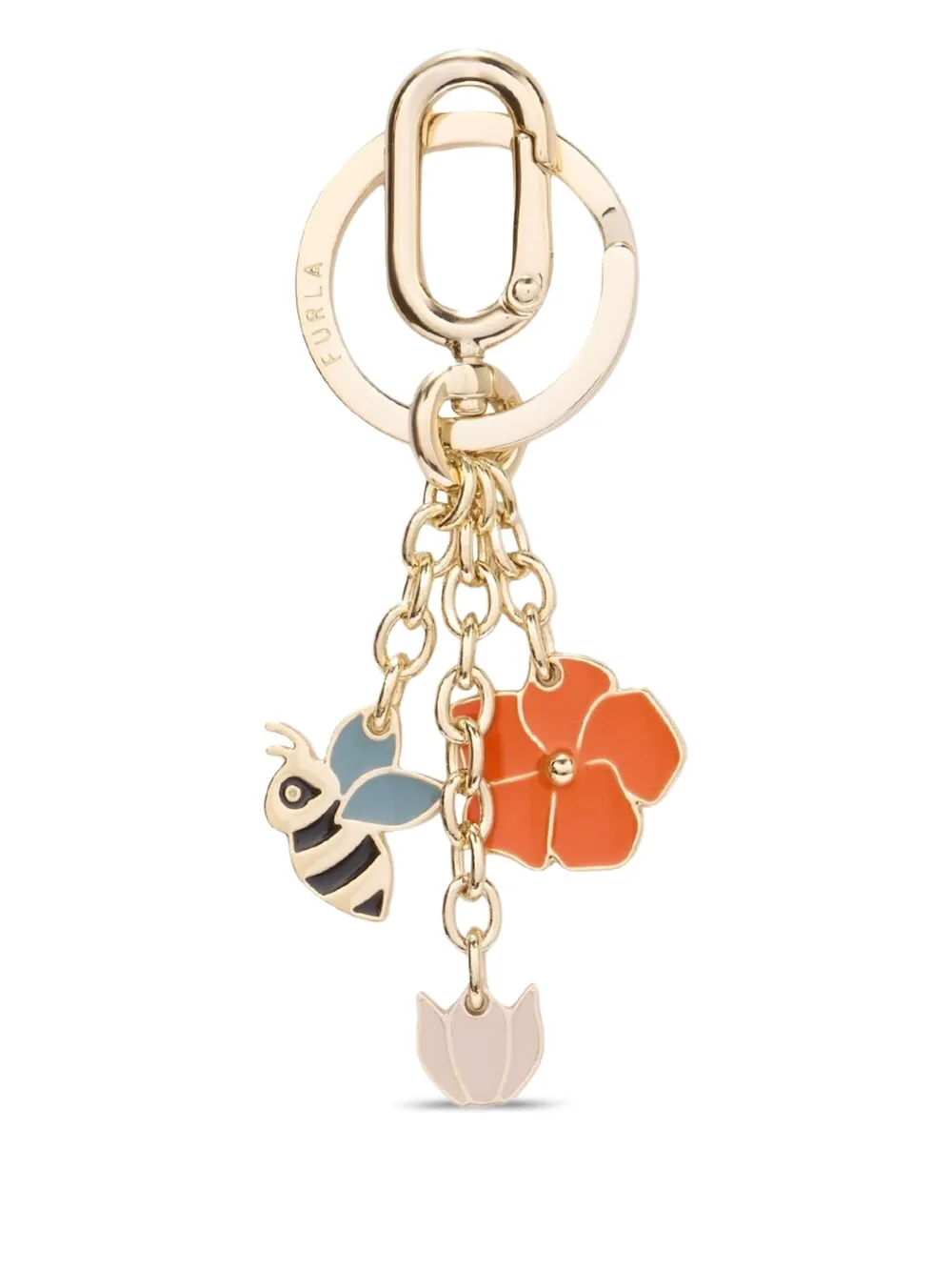 Furla Portachiavi Crystal con ciondolo - Oro