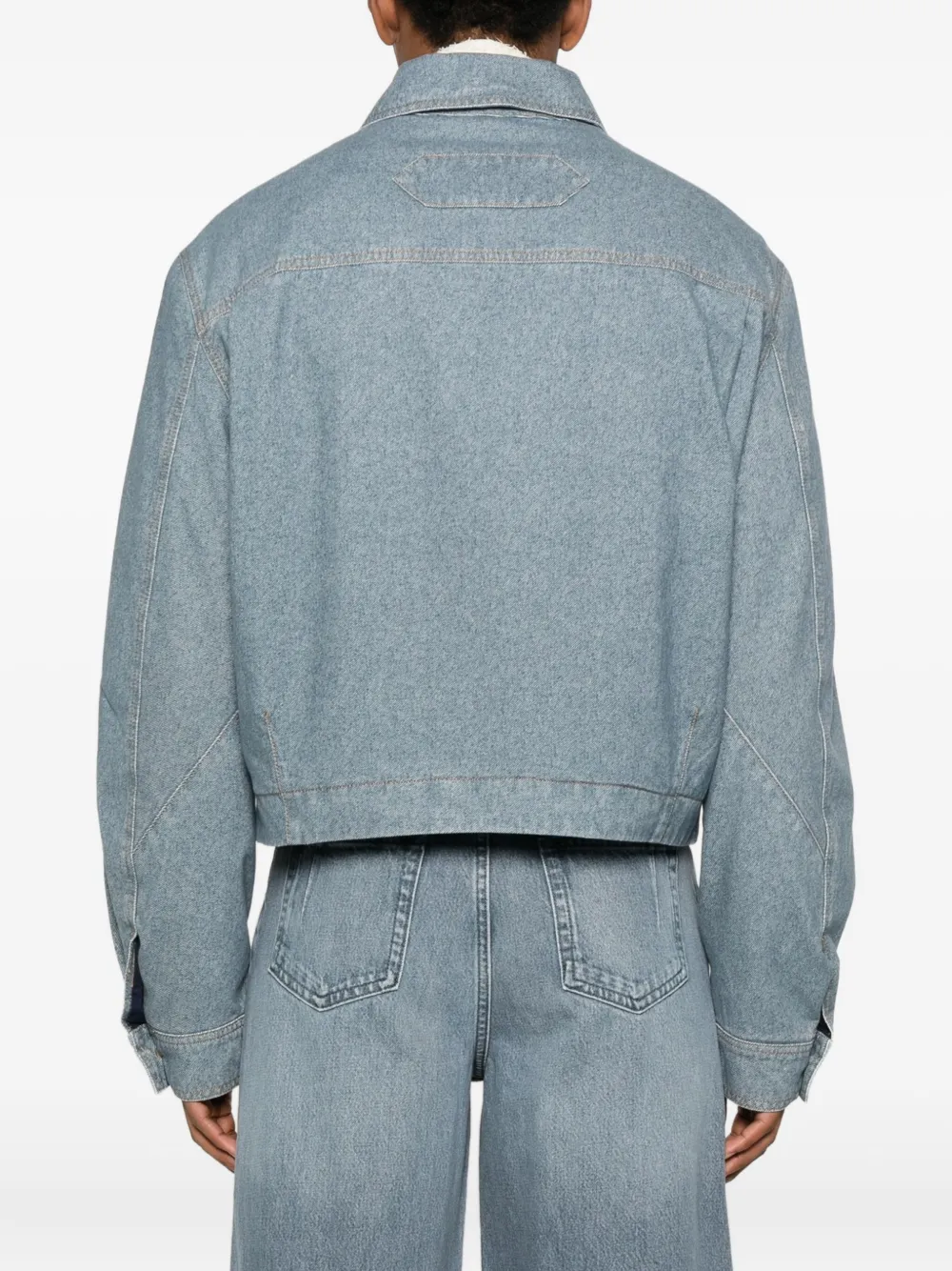 Jacquemus Zip-fastening Logo-detail Jacket In Blue