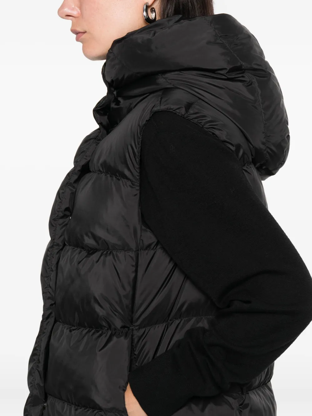 Peuterey Hooded Gilet In Black