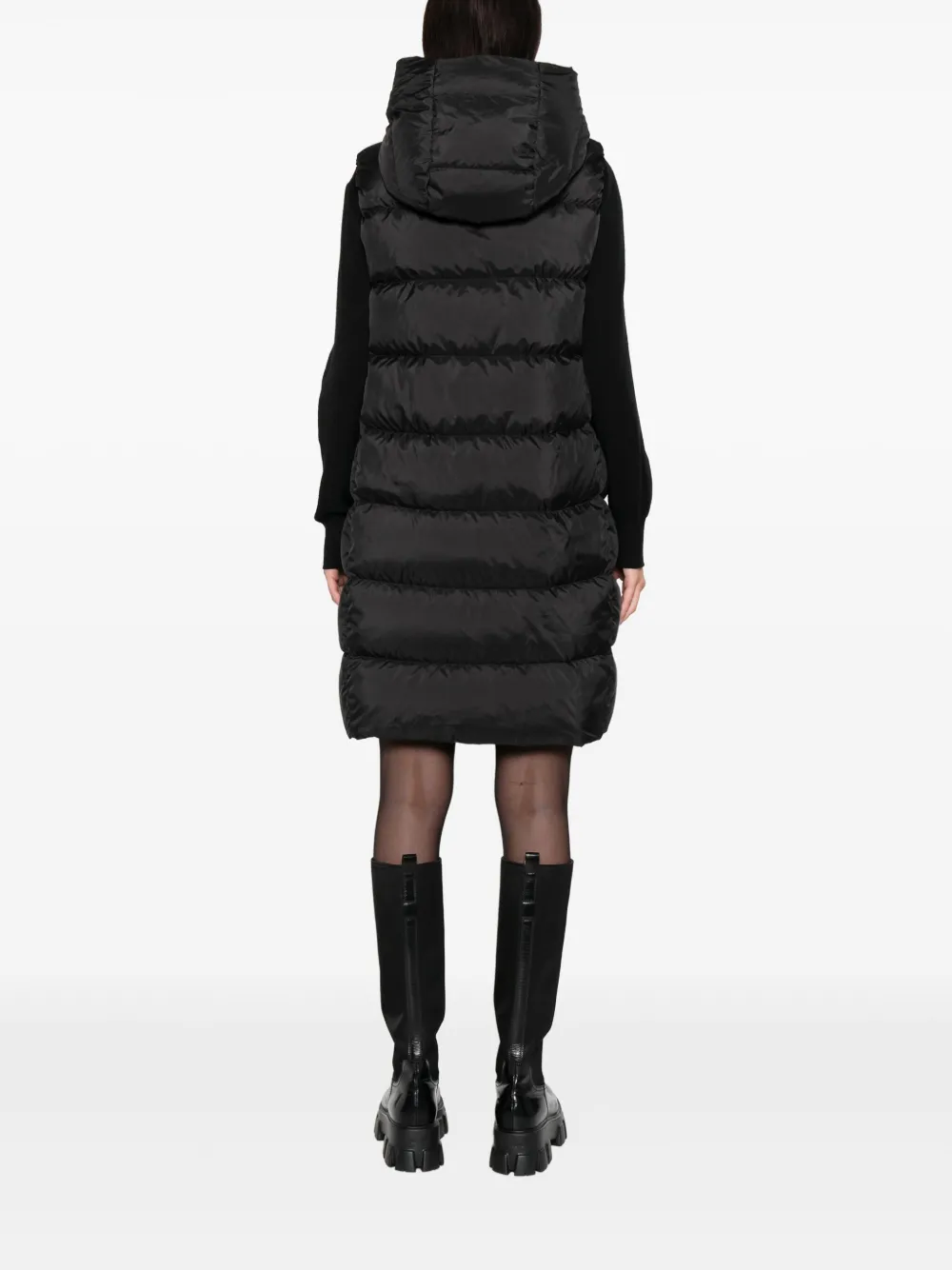 Peuterey Bodywarmer met capuchon Zwart