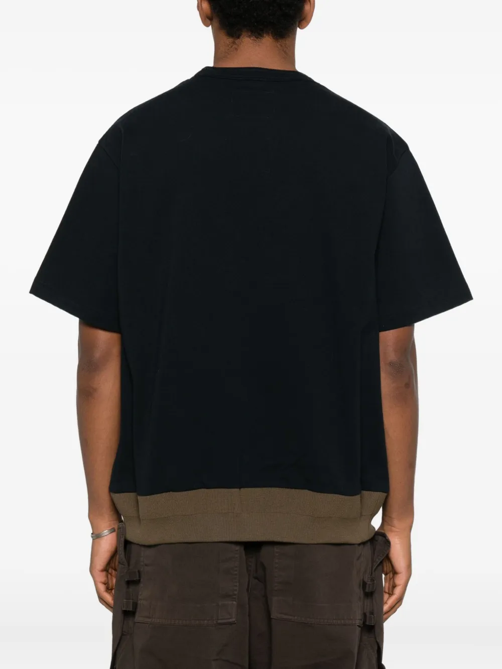 sacai T-shirt met patch-applicatie Blauw