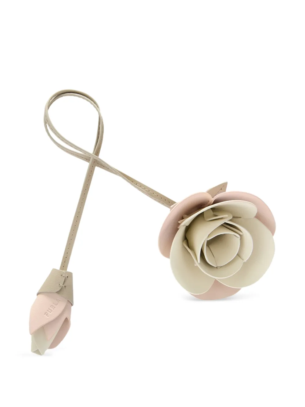 Furla Allegra rose-shaped charm - Toni neutri