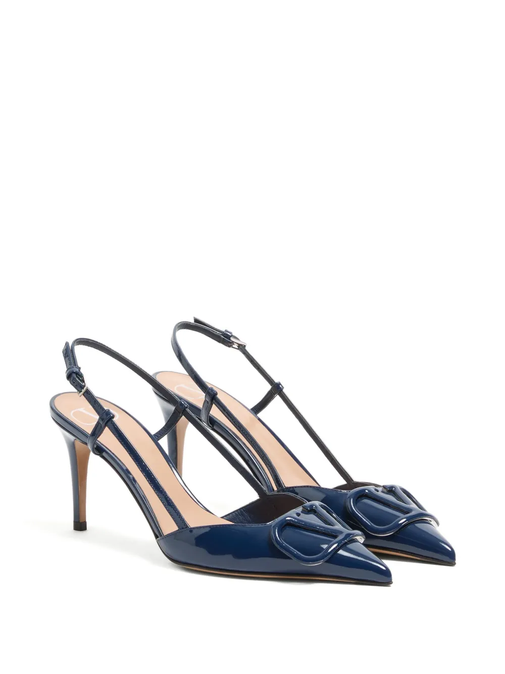 Valentino Garavani VLogo Signature lakleren pumps Blauw