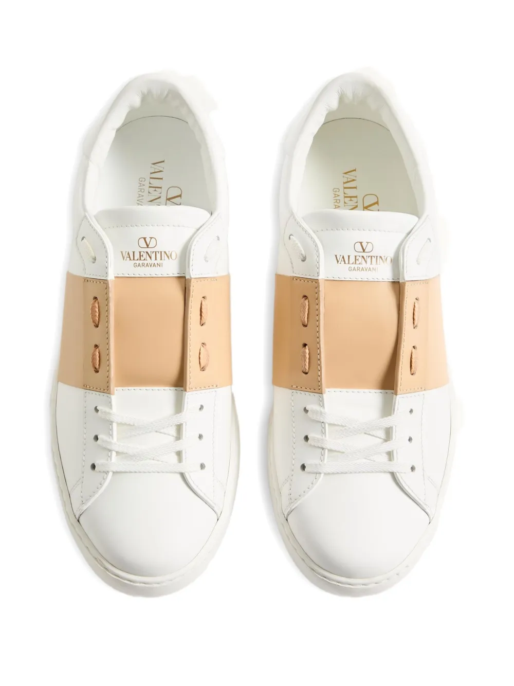 Valentino Garavani Open sneakers met studs Wit