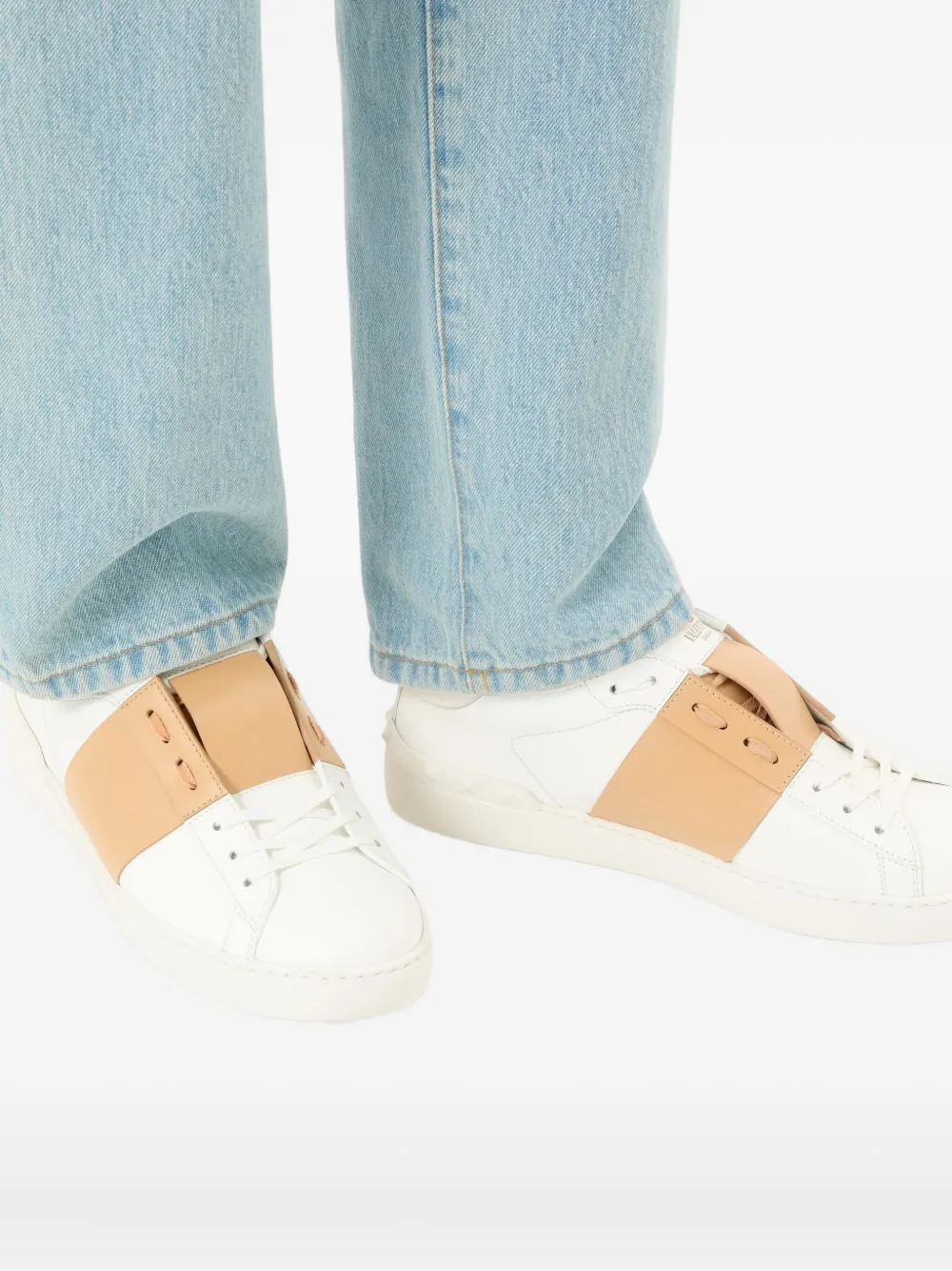 Valentino Garavani Open sneakers met studs Wit