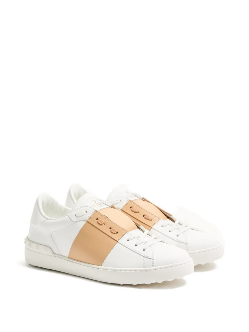Valentino Garavani Open sneakers met studs Wit