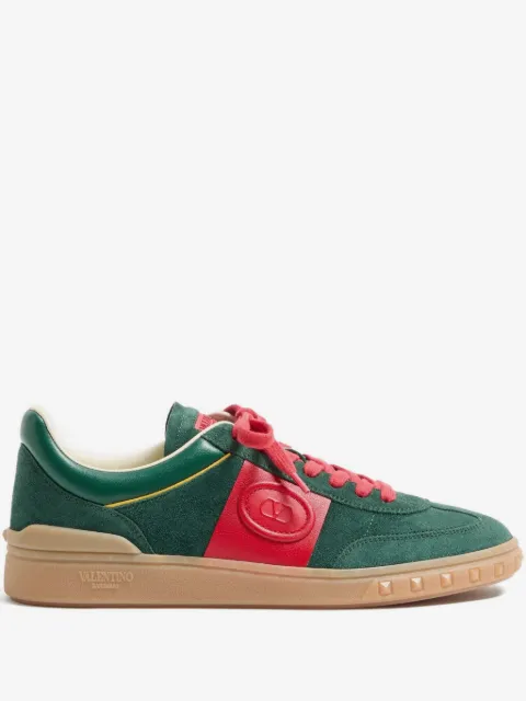 Valentino Garavani Upvillage low top trainer in split leather and calfskin nappa leather