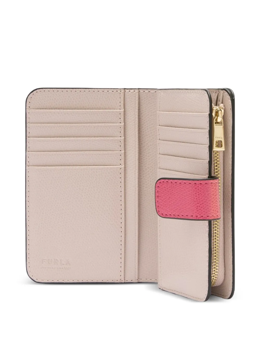 Furla Medium Camelia portemonnee met logo Roze