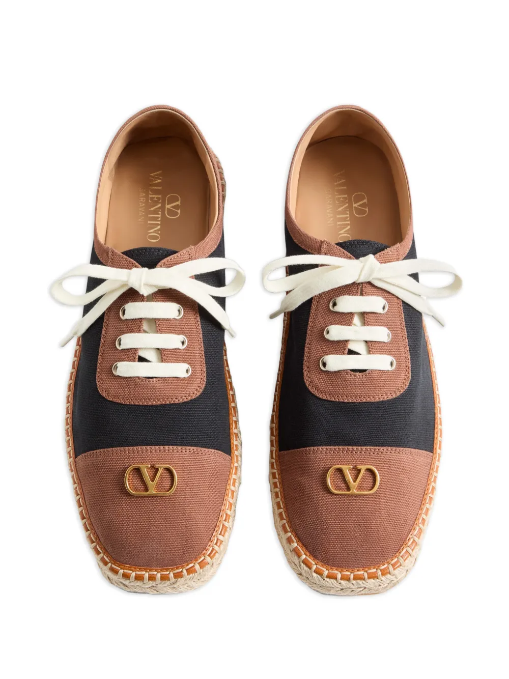 Valentino Garavani VLogo Palm Avenue espadrilles Zwart