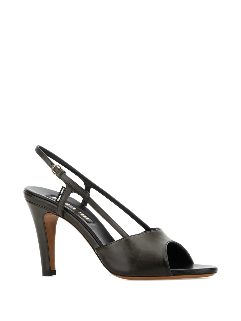 Miu Miu 90mm leather sandals | Heeled Sandals | Image 2
