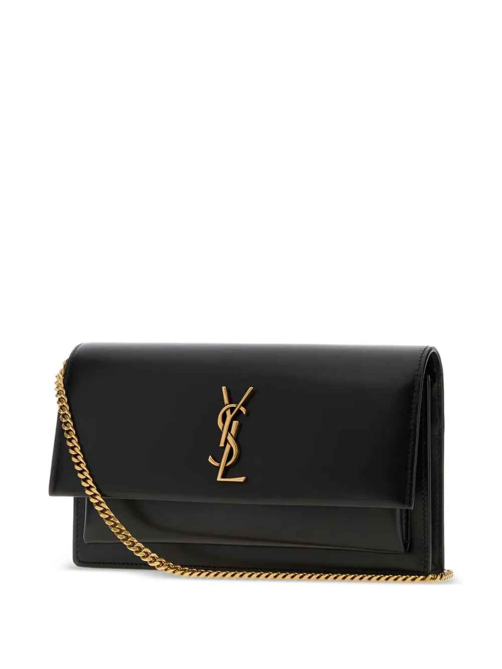  Saint Laurent Sunset Clutch Bag - Black 