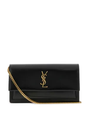 バッグ YSL Yves Saint Laurent Clutch Bag Saint Laurent Monogram Clutch Bag | Black | FARFETCH CA