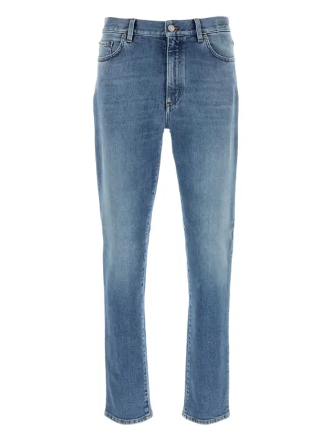 Zegna logo-patch jeans