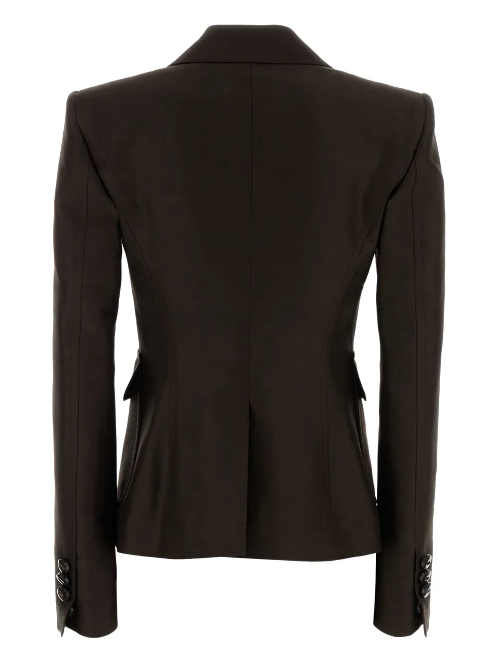 Dsquared2 Dsquared Women Chocolate Wool Blend Bianca Blazer In Brown