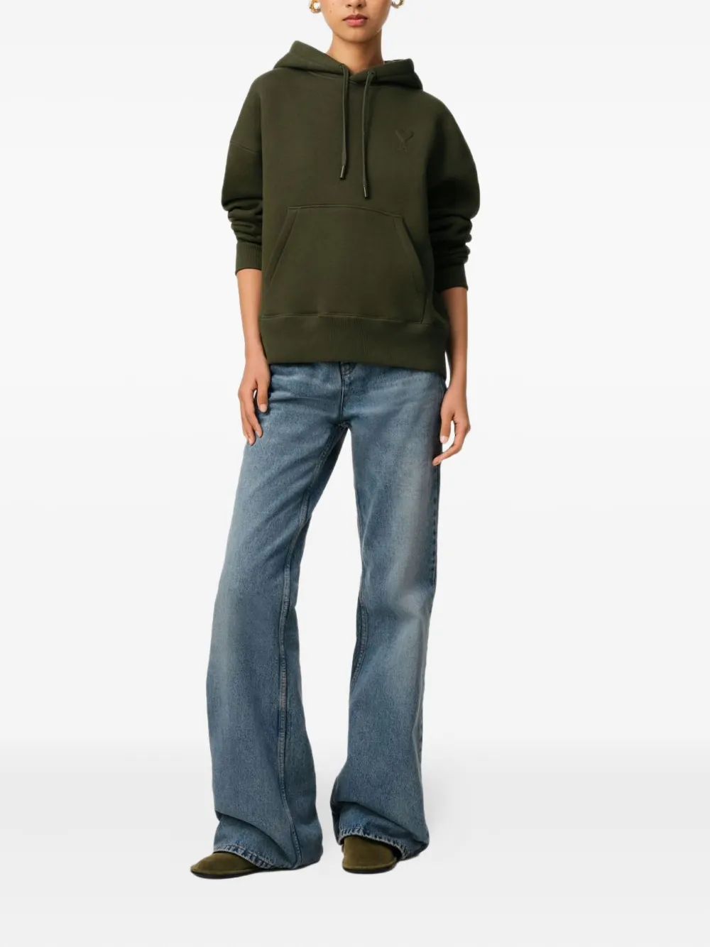 AMI Paris frontal pockets hoodie | Knitted Sweaters | Image 2