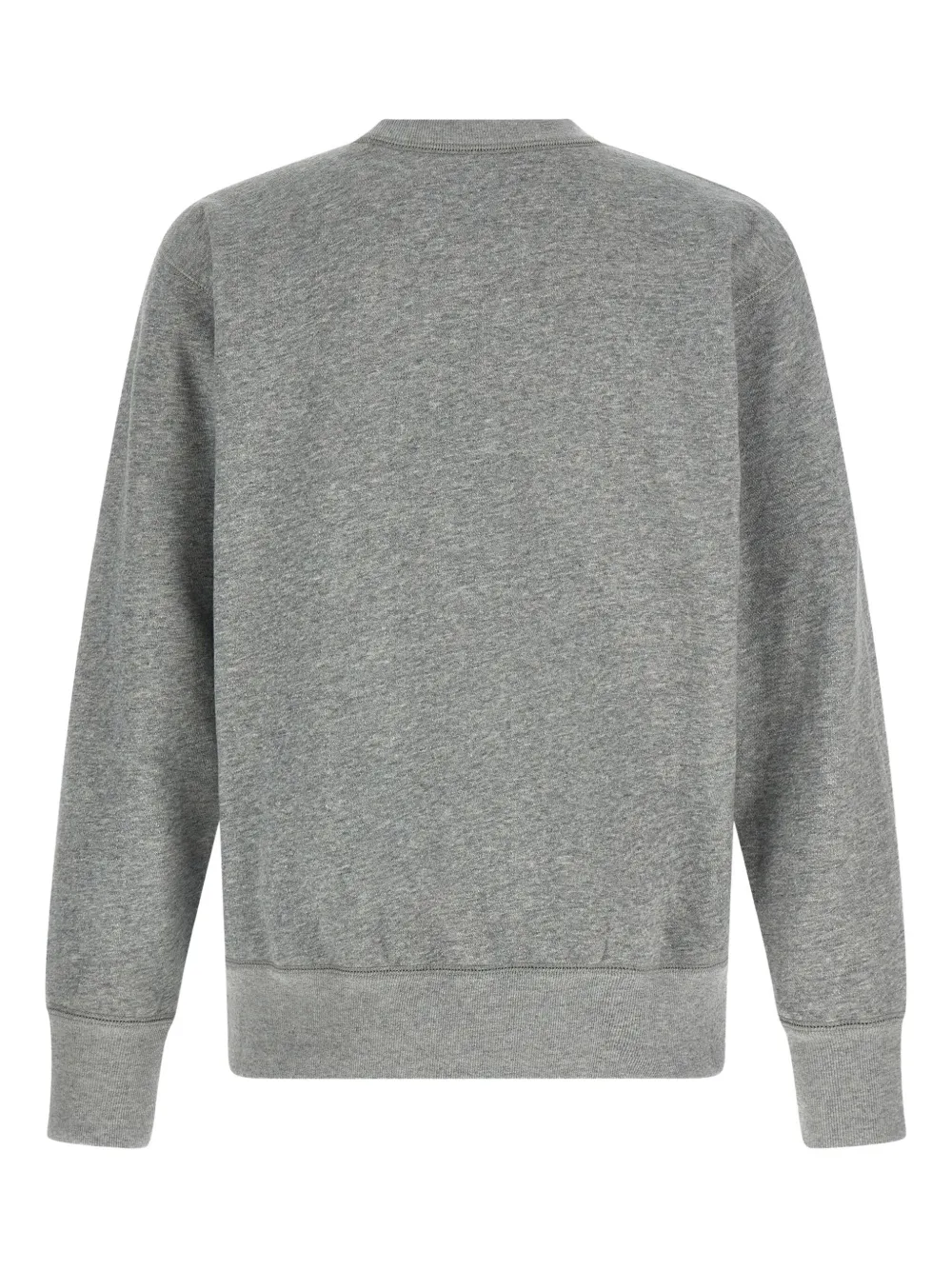 Isabel Marant Ribbed Cuff Long Sleeve Crew Neck Sweatshirt In Gray