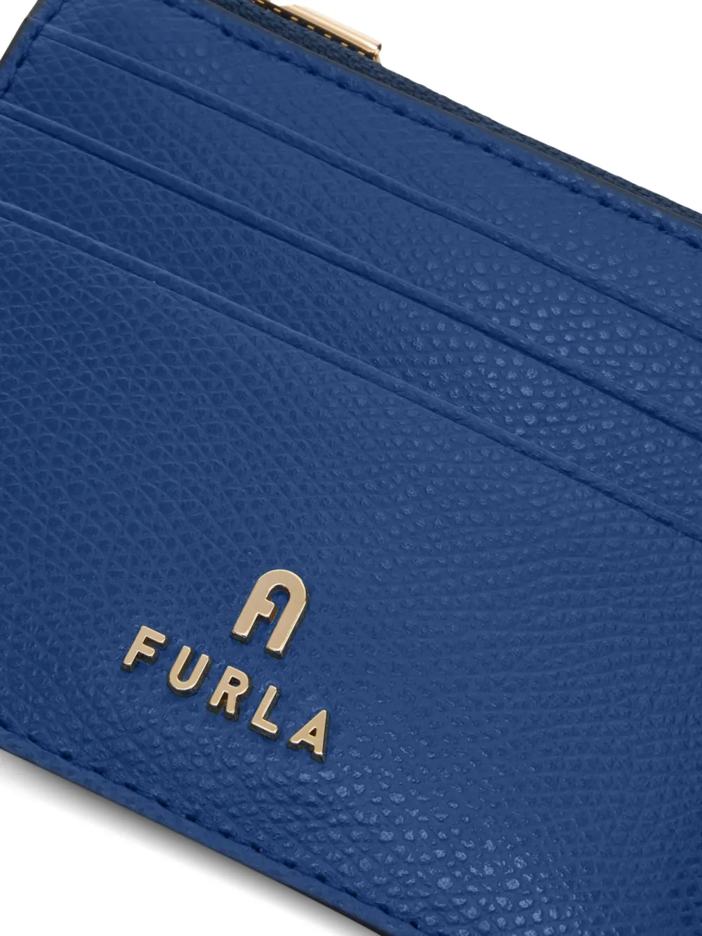 Furla Camelia pasjeshouder met textuur Blauw