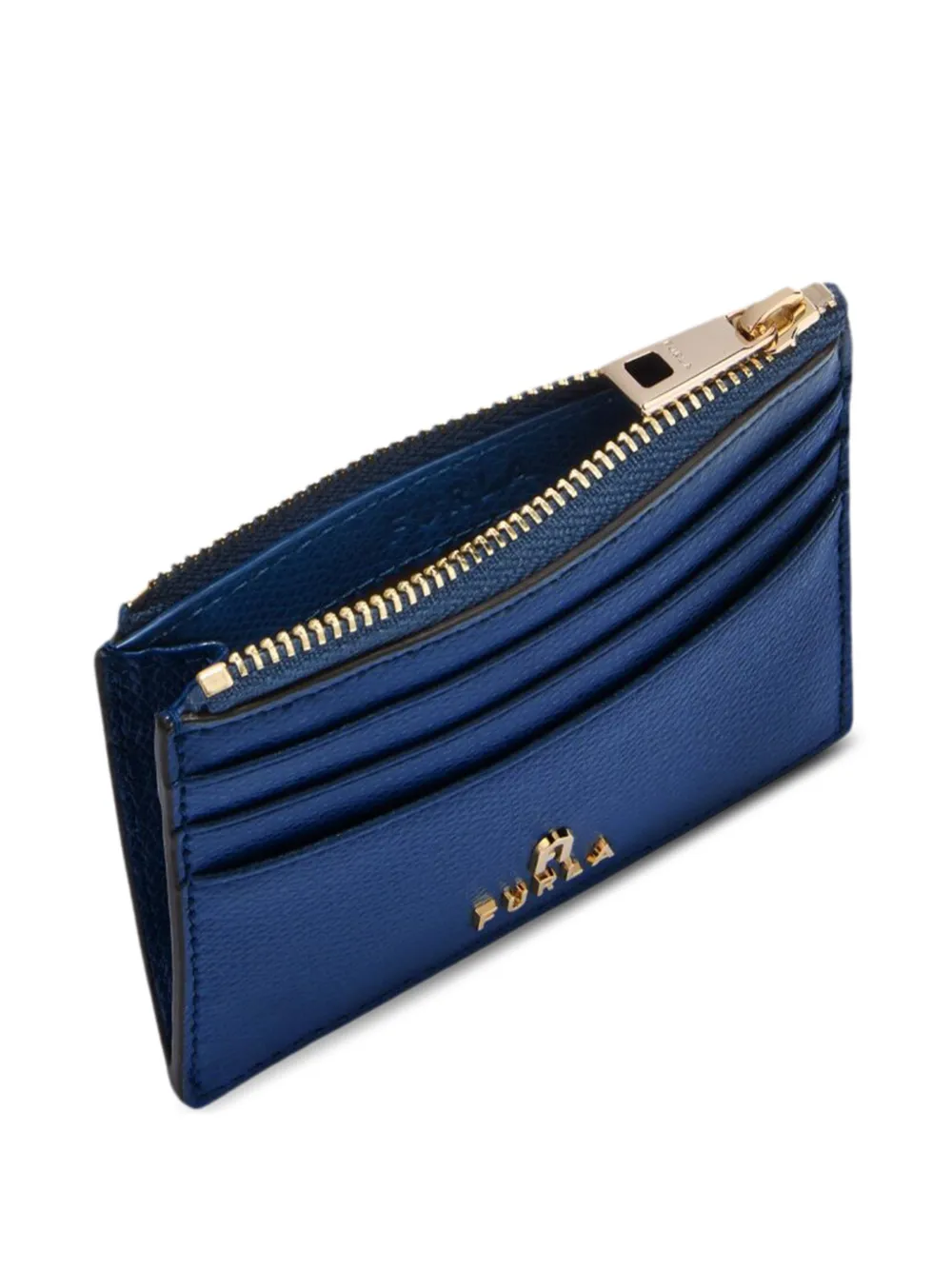 Furla Camelia pasjeshouder met textuur Blauw