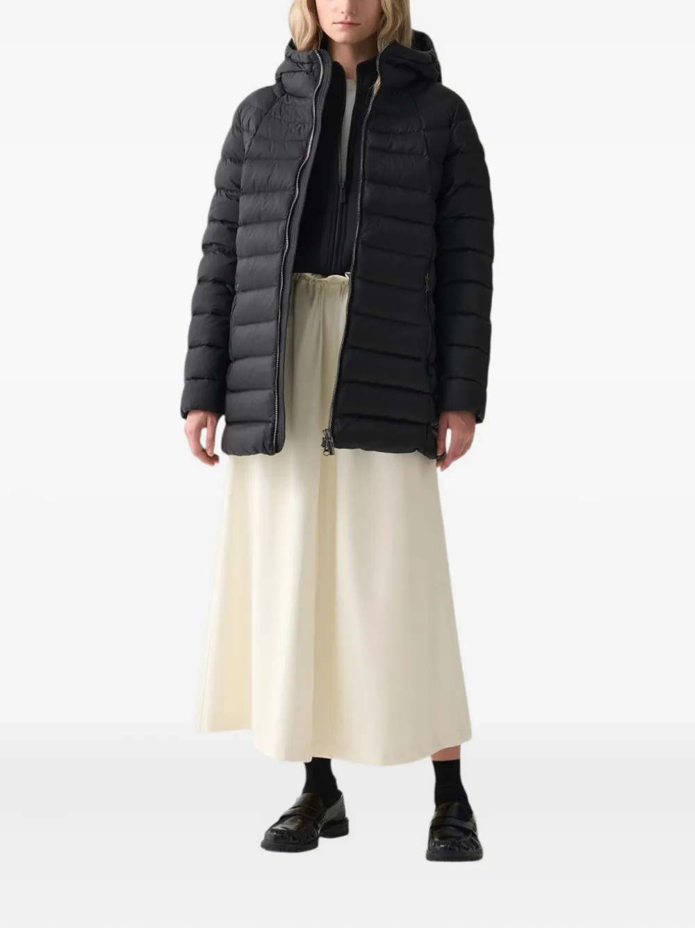 Colmar Piumino Hooded Padded Coat In Black