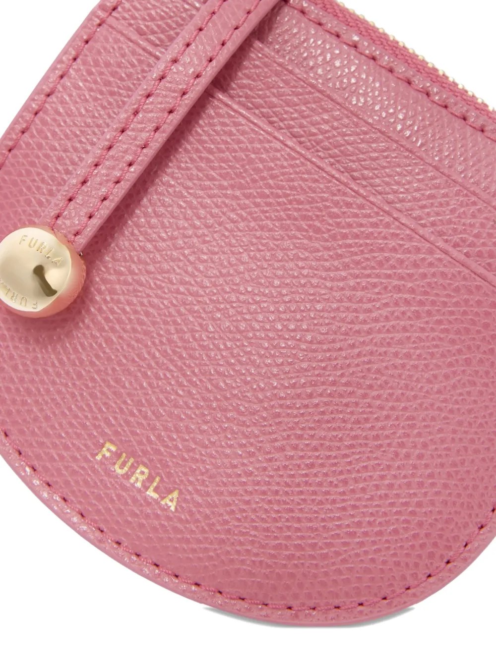 Furla Laura pasjeshouder met halve maan en rits - Roze