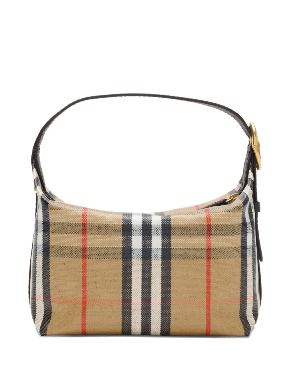 Burberry Mini Highlands Checked Tote Bag In Neutral