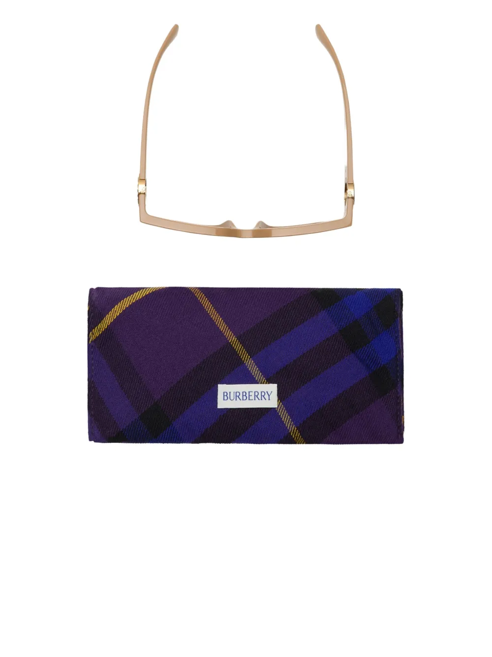 Burberry Eyewear EKD zonnebril met oversized montuur Beige