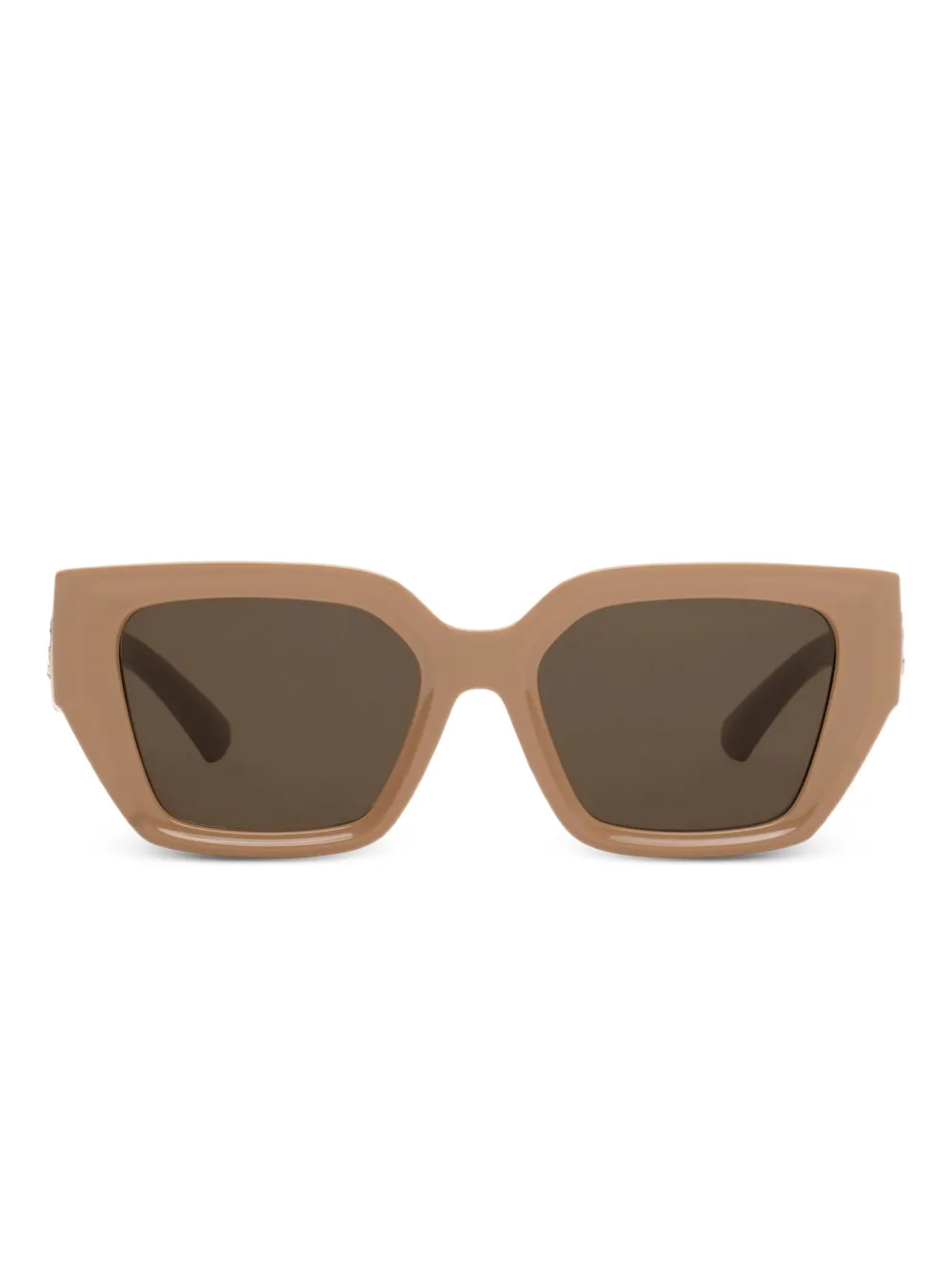 Burberry Eyewear EKD zonnebril met oversized montuur Beige