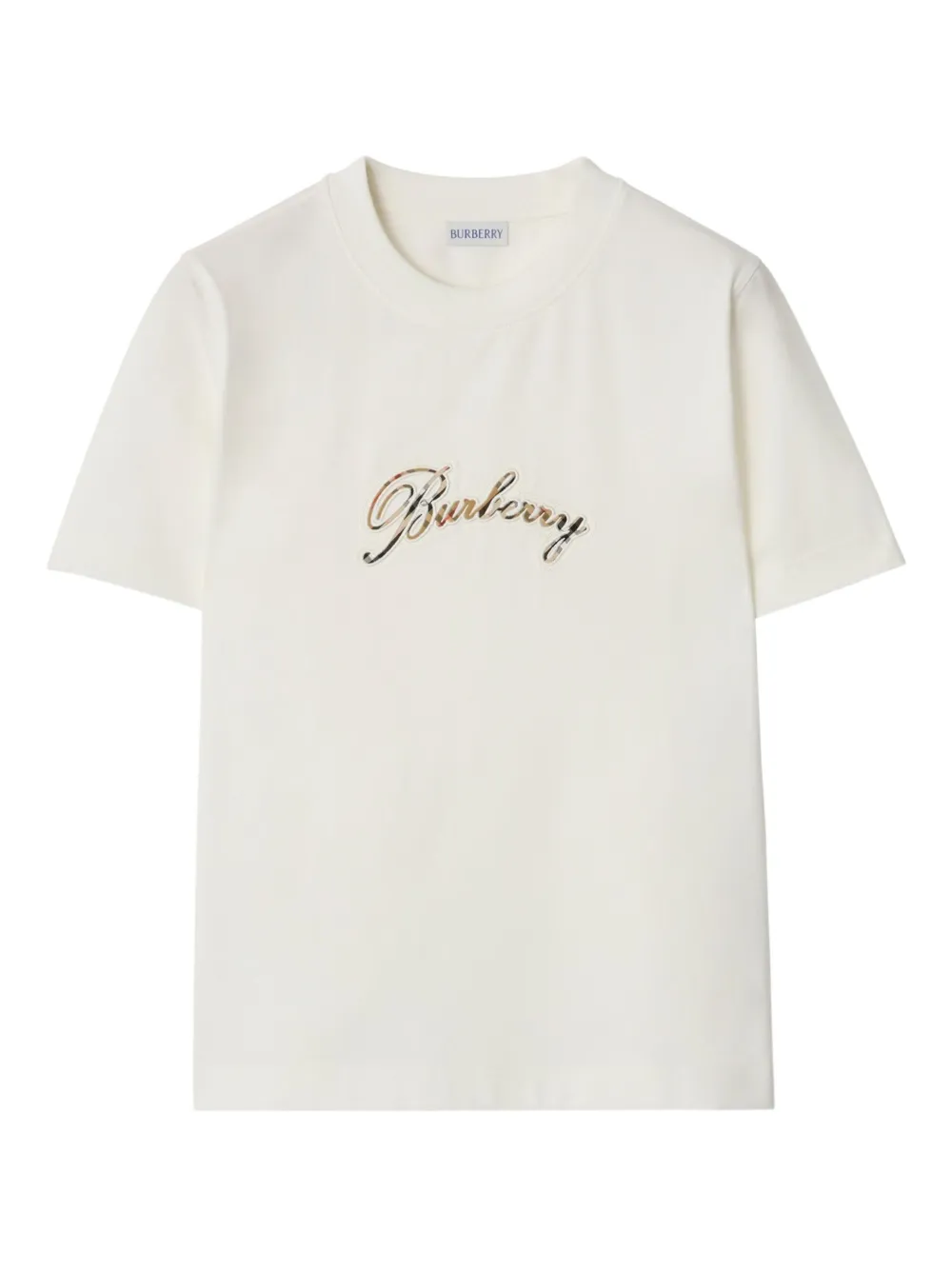 Burberry cursive-logo cotton T-shirt - Bianco