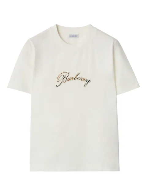 Burberry cursive-logo cotton T-shirt