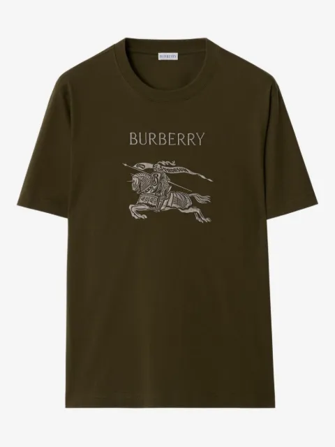 Burberry logo-embroidered T-shirt