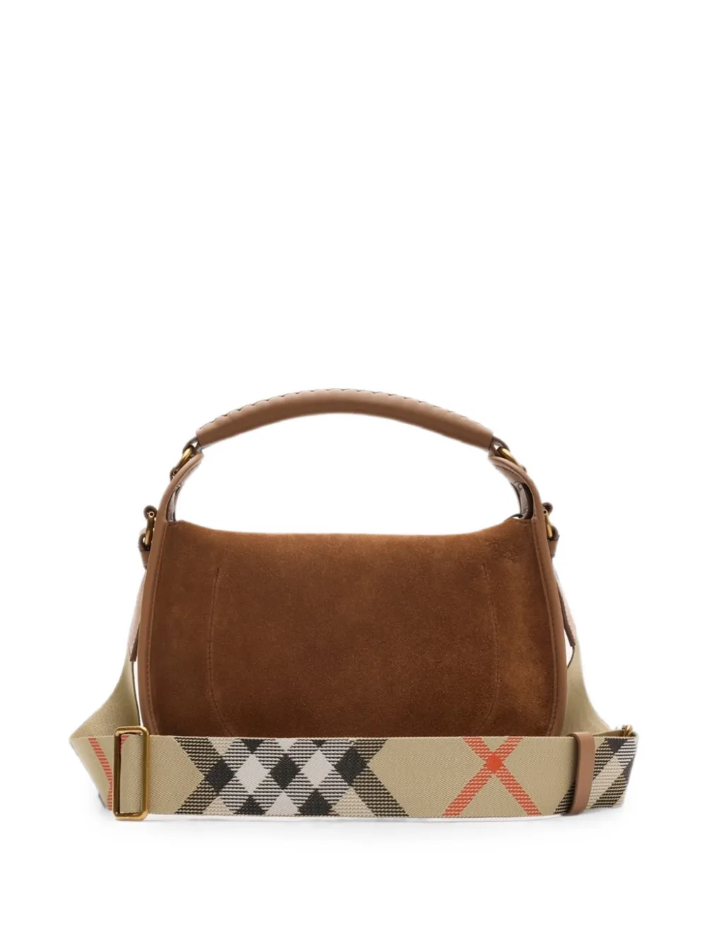 Burberry Kleine crossbodytas met B-clip Bruin