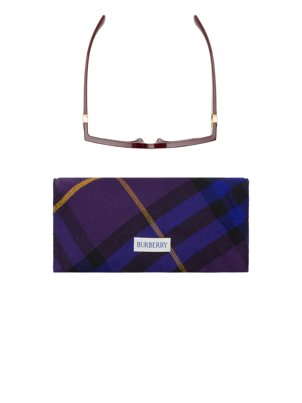 Burberry Eyewear EKD zonnebril met rechthoekig montuur Bruin