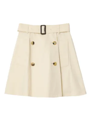 Burberry チェック コットンボイルスカート | ニュートラル | FARFETCH JP