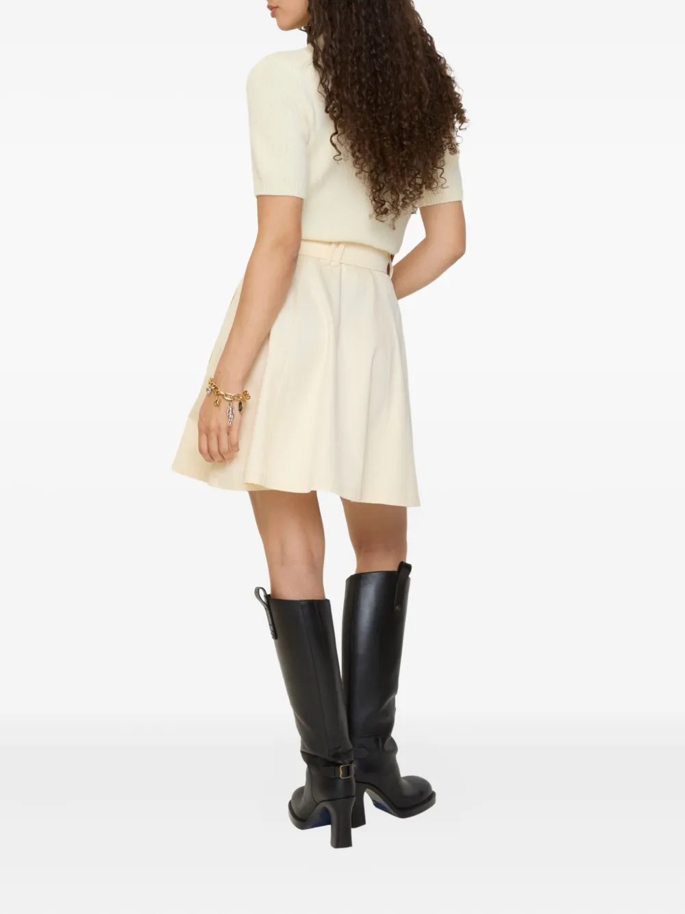 Burberry Mini-rok met gespriem Beige